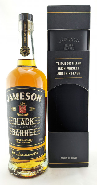 Jameson Black Barrel Hip Flask