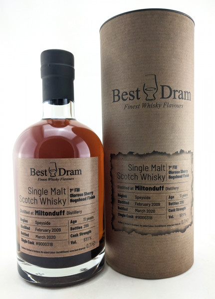 Miltonduff 11 Jahre 2009 - 2020 Best Dram