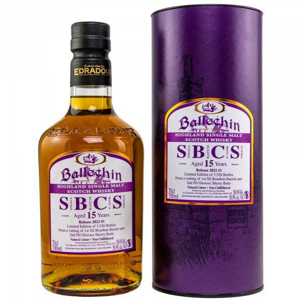 Ballechin 15 Jahre Small Batch Cask Strength 2022