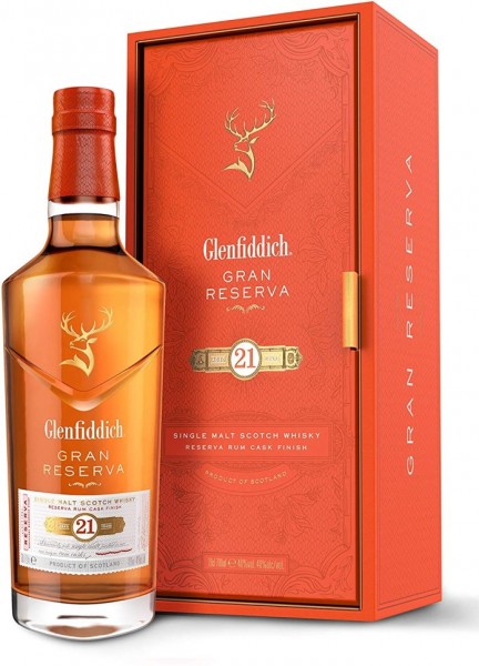 Glenfiddich 21 Jahre Gran Reserva Rum Cask Finish 40% 0,7l