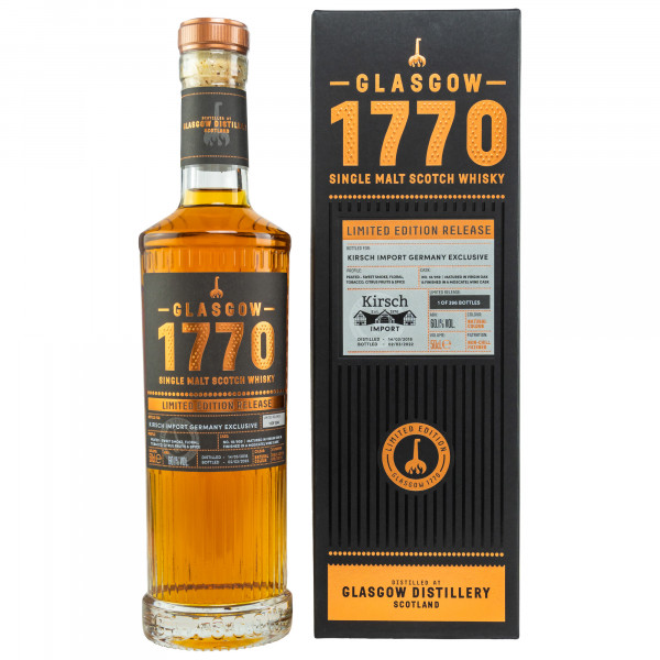 Glasgow 1770 Limited Edition Release 2018 - 2022 Peated Moscatel Finish