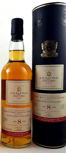 Glen Moray 8 Jahre  2013 - 2021 Cask Collection A.D. Rattray