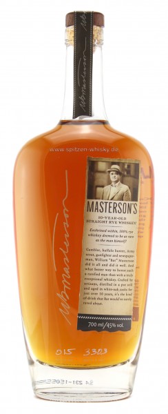 Masterson's Straigth Rye Whiskey 10 Jahre