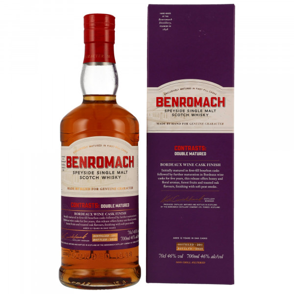 Benromach 12 Jahre 2011 - 2023  Contrasts: Double Maturation