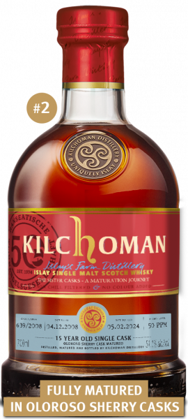 Kilchoman 15 Jahre Sister Cask 639/2008