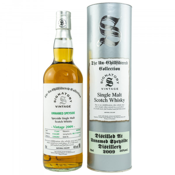 Unnamed Speyside 13 Jahre 2009 - 2022 Cask DRU17/A195#36 Signatory Vintage