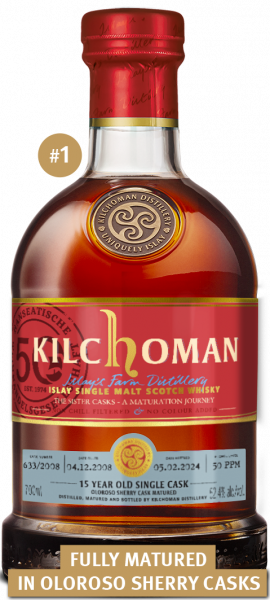 Kilchoman 15 Jahre Sister Cask 633/2008