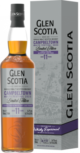 Glen Scotia 11 Jahre Campeltown Malts Festival 2023 Lightly Peated White Port Cask Finish